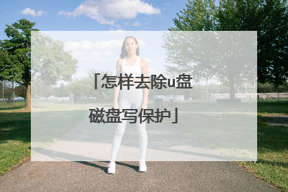 怎样去除u盘磁盘写保护