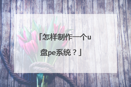 怎样制作一个u盘pe系统?