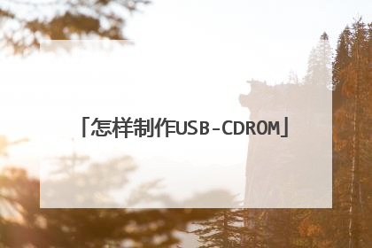 怎样制作USB-CDROM
