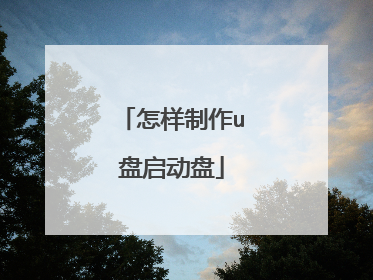 怎样制作u盘启动盘