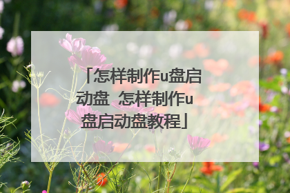 怎样制作u盘启动盘 怎样制作u盘启动盘教程