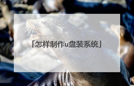 怎样制作u盘装系统
