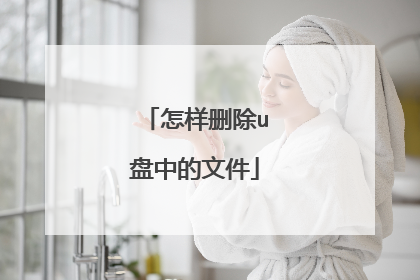 怎样删除u盘中的文件