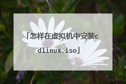 怎样在虚拟机中安装cdlinux.iso