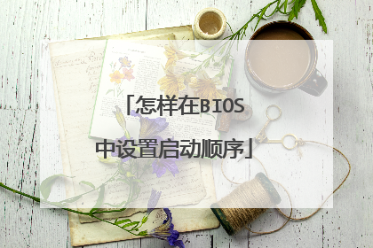怎样在BIOS中设置启动顺序
