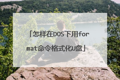 怎样在DOS下用format命令格式化U盘