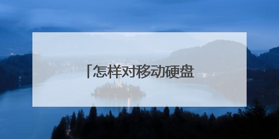 怎样对移动硬盘进行低级格式化
