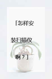 怎样安装扫描仪啊？
