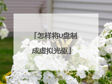 怎样将U盘制成虚拟光驱