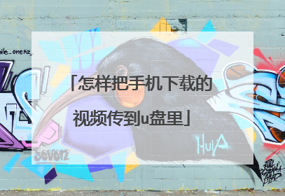 怎样把手机下载的视频传到u盘里