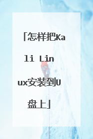 怎样把Kali Linux安装到U盘上