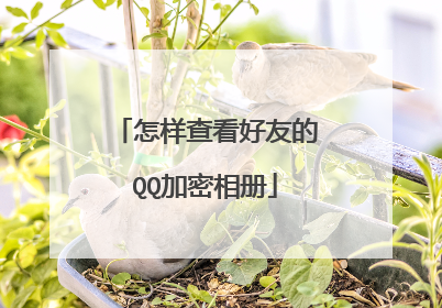 怎样查看好友的QQ加密相册