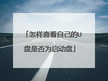 怎样查看自己的U盘是否为启动盘