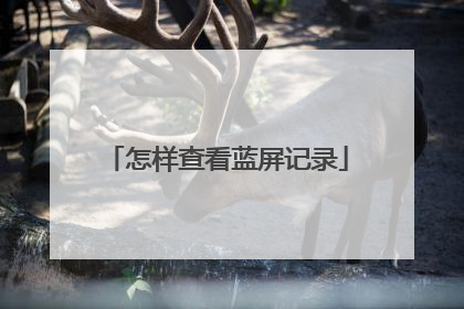 怎样查看蓝屏记录