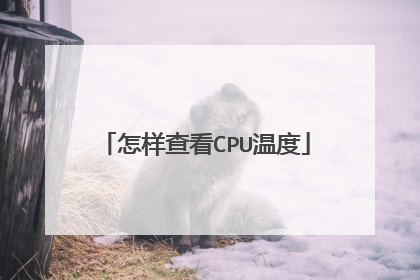 怎样查看CPU温度