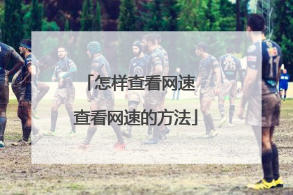 怎样查看网速 查看网速的方法