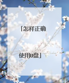 怎样正确使用U盘