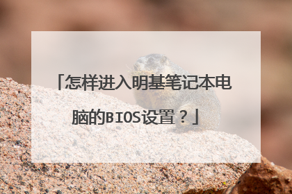 怎样进入明基笔记本电脑的BIOS设置?