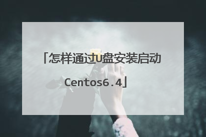 怎样通过U盘安装启动Centos6.4