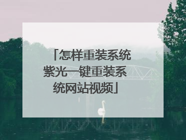 怎样重装系统紫光一键重装系统网站视频
