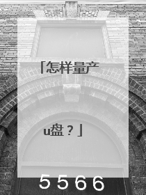怎样量产u盘?