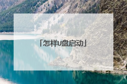怎样U盘启动