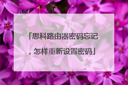 思科路由器密码忘记，怎样重新设置密码