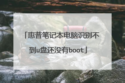 惠普笔记本电脑识别不到u盘还没有boot