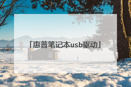 惠普笔记本usb驱动