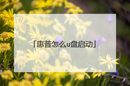 惠普怎么u盘启动