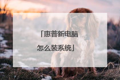 惠普新电脑怎么装系统