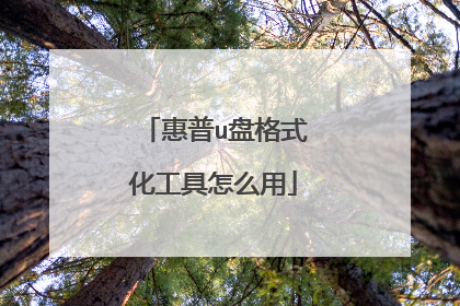 惠普u盘格式化工具怎么用
