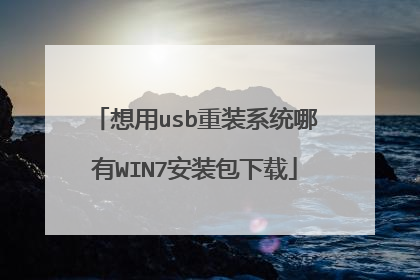 想用usb重装系统哪有WIN7安装包下载