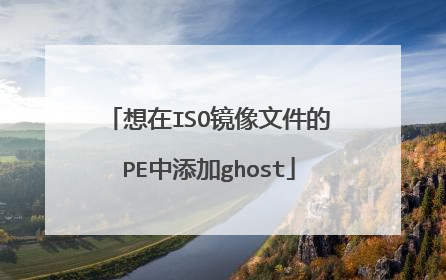 想在ISO镜像文件的PE中添加ghost