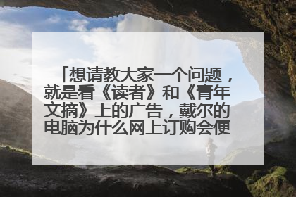 想请教大家一个问题,就是看《读者》和《青年文摘》上的广告,戴尔的电脑为什么网上订购会便宜那么多呢?