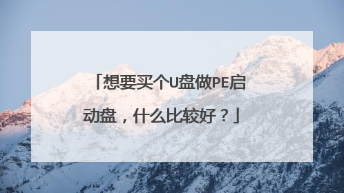 想要买个U盘做PE启动盘，什么比较好？