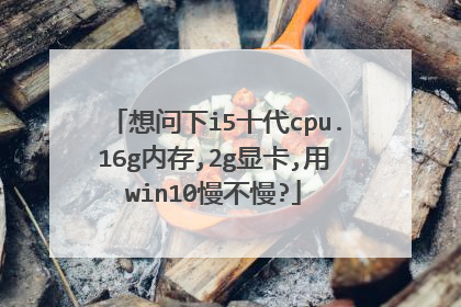 想问下i5十代cpu.16g内存,2g显卡,用win10慢不慢?