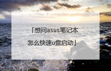 想问asus笔记本怎么快速u盘启动