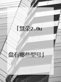 慧荣2.0u盘有哪些型号