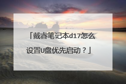戴睿笔记本d17怎么设置U盘优先启动?