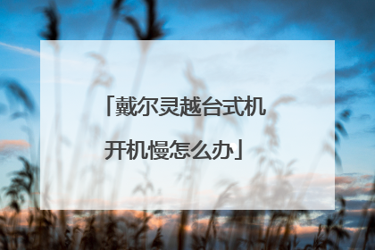 戴尔灵越台式机开机慢怎么办