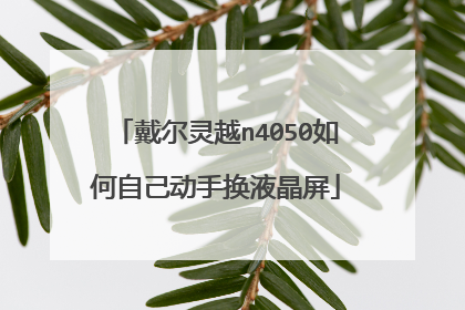戴尔灵越n4050如何自己动手换液晶屏