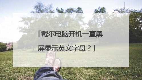戴尔电脑开机一直黑屏显示英文字母?