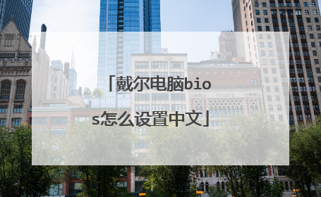 戴尔电脑bios怎么设置中文