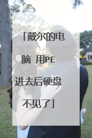 戴尔的电脑 用PE进去后硬盘不见了