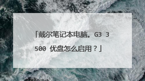 戴尔笔记本电脑。G3 3500 优盘怎么启用？