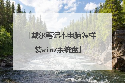 戴尔笔记本电脑怎样装win7系统盘