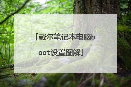 戴尔笔记本电脑boot设置图解