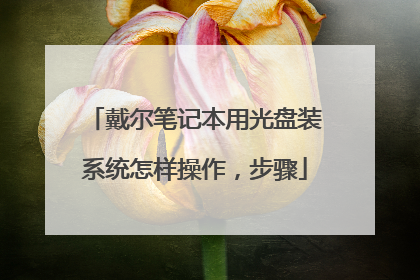 戴尔笔记本用光盘装系统怎样操作,步骤