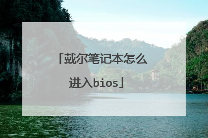 戴尔笔记本怎么进入bios